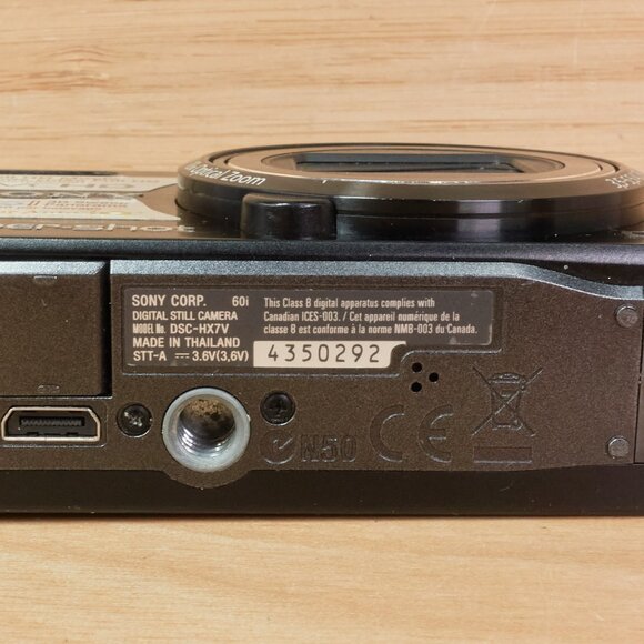 Sony Cyber-shot DSC-HX7V 16.2MP Camera / Full HD / 10x Zoom / GPS / Tested - Picture 9 of 9